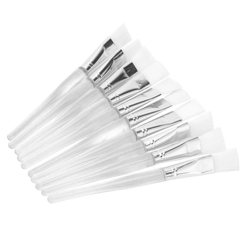 10pcs Fine Fiber Hair Facial Mask Brush Soft DIY Facial Mask Brush Skin Cares Tool