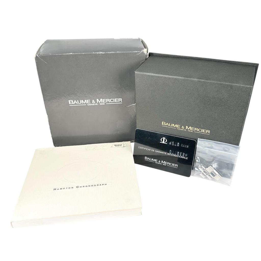 Baume & Mercier  Hampton Chronograph MOAO 8126 Watches quartz blackDial mens used