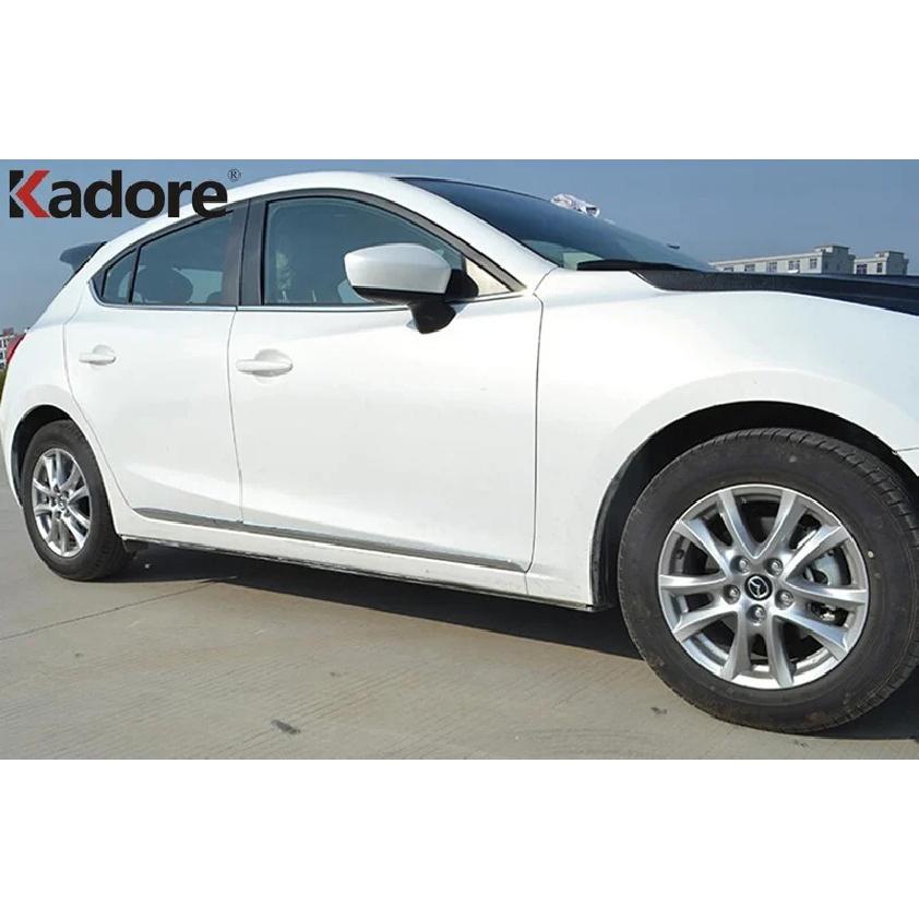 Side Door Body Trim For Mazda 3 Axela 2014 2015 Chrome Door Line Streamer Panel Molding Garnish Strip Car Accessories