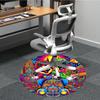 1PC Mario Bros Office Round Area Rug, Indoor Mat Suitable For Office, Under Office Chairs Bedroom Living Room Home Decor DT1212048