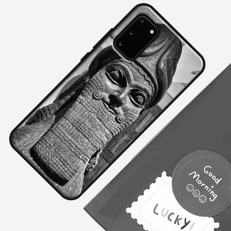 Lamassu Assyrian Winged Lion Phone Case For Samsung Galaxy S24 S26 Ultra S20 S21 S22 S23 S25 Plus S10 S25 FE Cover Shell