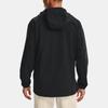Under Armour Woven Series Pure Color Logo Hooded Windbreaker Jacket Men Black 1361612-001