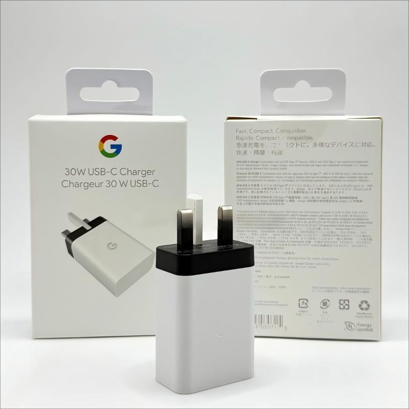 

Адаптер живлення Google USB-C потужністю 30 Вт (UK Plug) - Швидка зарядка для пристроїв Pixel