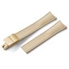 Premium Grade Curved End CTS FKM Rubber Watch Band 20mm 22mm Quick Release Butterfly Buckle Waterproof Soft Flexible Diver Style