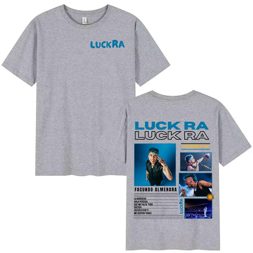 Rapper Luck Ra FACUNDO ALMENARA Album 2025 Graphic T Shirts Hip Hop Fashion Cotton Short Sleeve T-shirt Unisex Streetwear