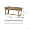 /12 Dollhouse Dining Table Chair Furniture Model Kitchen Decor Pretend Toy Wood Color