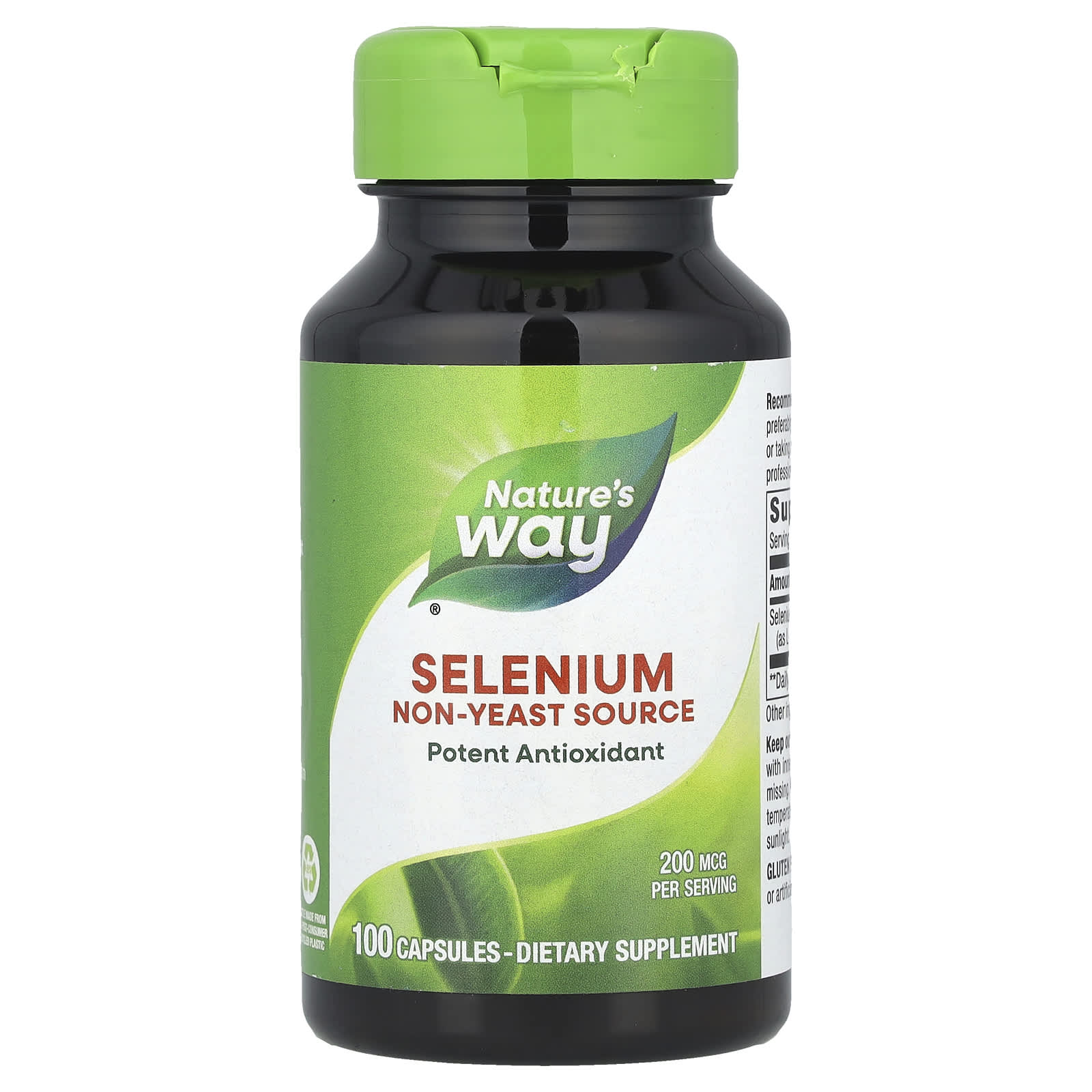 

Nature S Way, Selenium, 200 Mcg, 100 Capsules