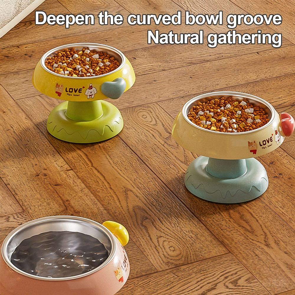 Non-slip Cat Food Bowl Elevated Cat Water Bowl Durable Cat Bowls  for Puppy Cat
