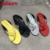 Fashion New In Summer Beach Ladies Low Heel Slippers Female Flip Flops Slides Sandals Fashion Women Heeled Slippers Shoes Pumps