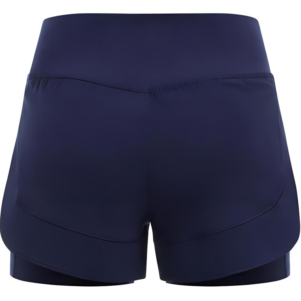 Under Armour Flex Woven Solid Color Two-In-One Loose Mid-Waist Three-Quarter Casual Shorts Women Shorts Dark-Blue 1376936-410