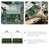 1-8 Compartments Fishing Tackle Box 10.5*6.5cm, Plastic Storage Organizer with Transparent Lid, Green Case for Carp Angling Accessories