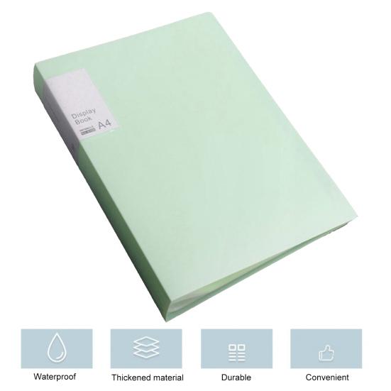 File Folder Double-sided High-Transparency Large Capacity Inner Pockets Multifunctional Sheet Protector with Plastic Sleeves A4 Paper Binder Portfolio
