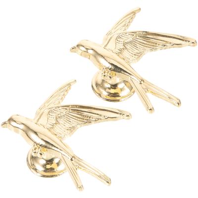 2pcs Bird Shaped Cabinet Knobs Metal Drawer Pulls For Dresser Bathroom Furniture Hardware Handles Decorative Cabinet Handles