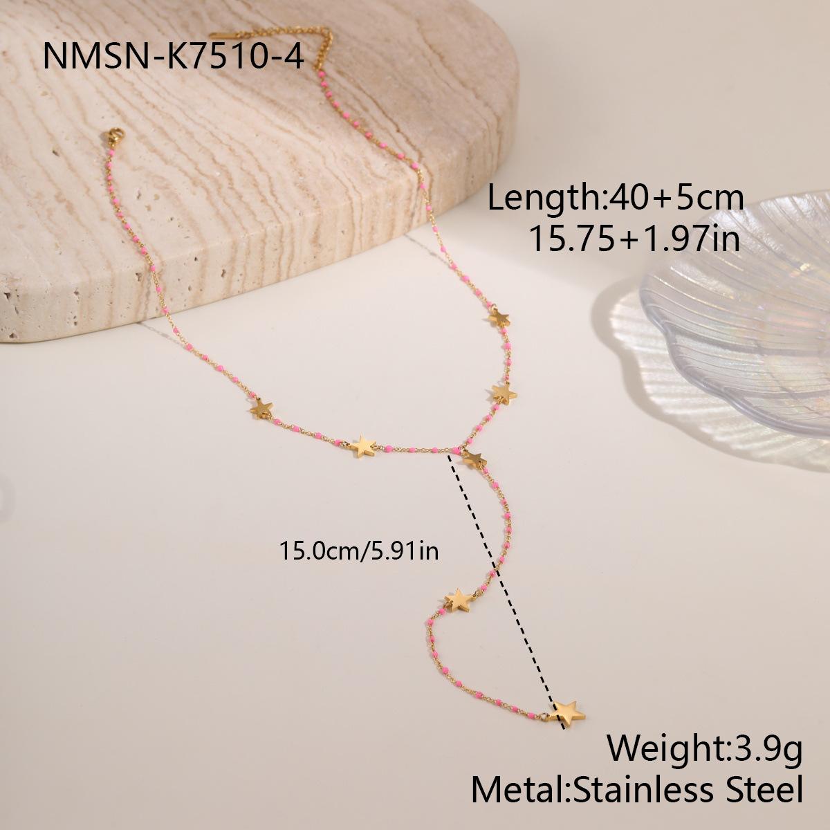 GEMCHIC Women s Stainless Steel Tassel Chain Necklace Long Luxury Layered Choker Fashion Jewelry