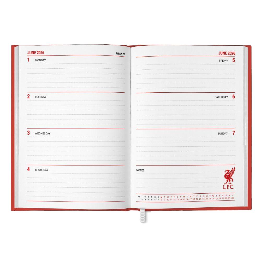 Liverpool FC 2026 A5 Diary