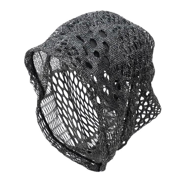 Y2K Hot Girl Stil Netzstrickmütze - Damen Frühling/Sommer Retro Hohlgestrickte Kopfbedeckung.