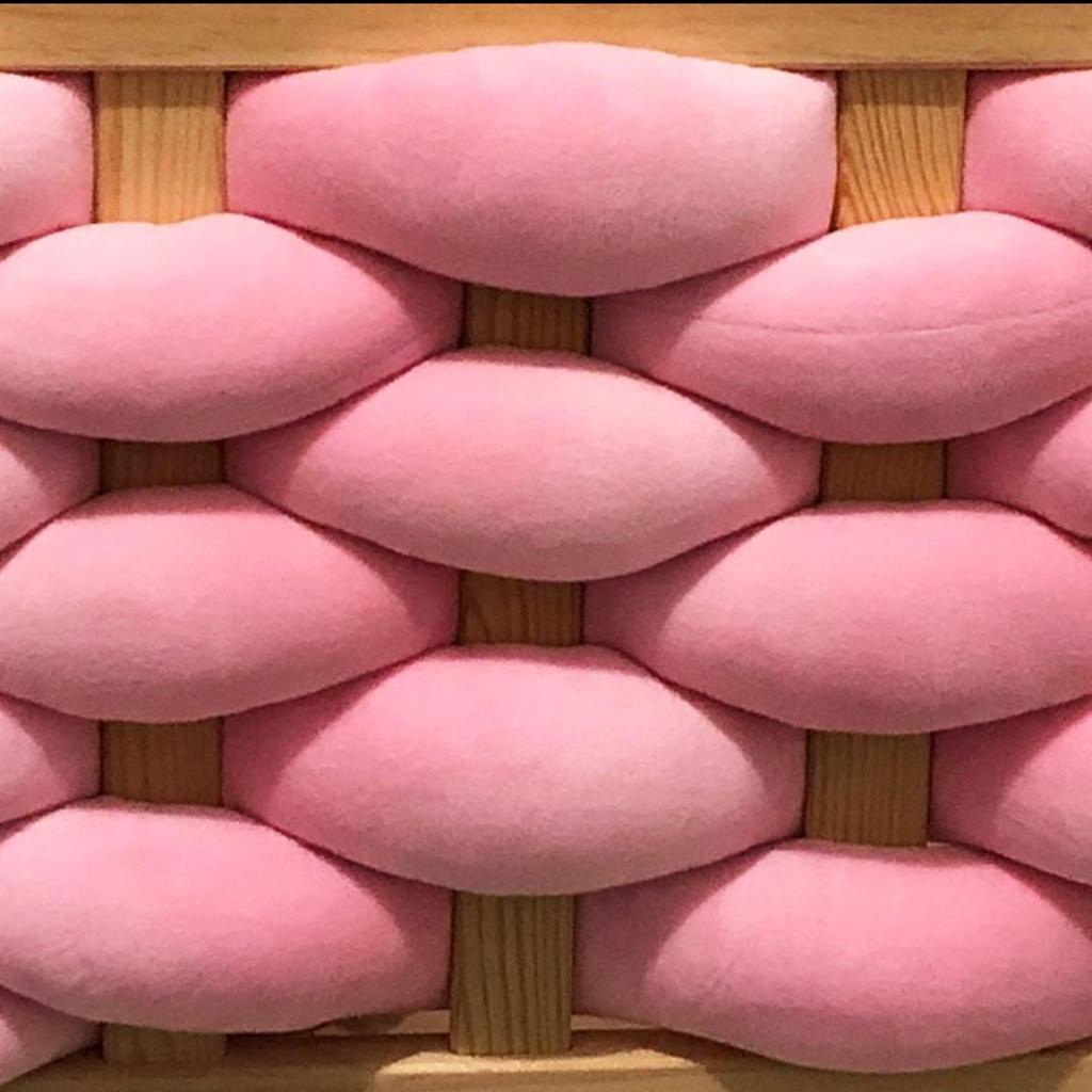 European Single Strand 5cm Cable Knit Baby Bed Bumper - Handmade Anti-Collision & Anti-Fall Decoration