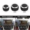 3 Pcs Air Condition Heat Control Switch Knob Ac Knob For Vw Passat B6 Jetta Bora Golf Mk5 Interior Replacement Parts