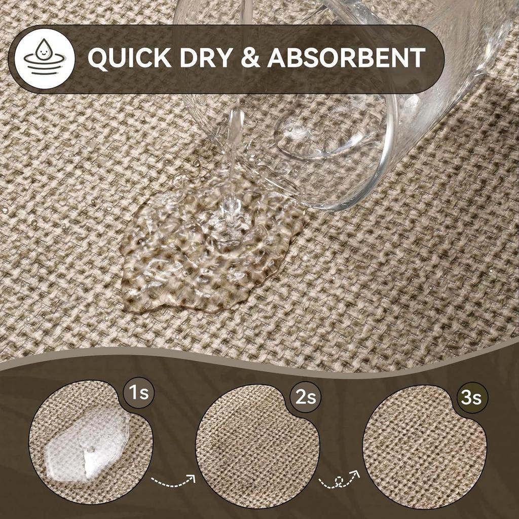 Bathroom Floor Mat, Bathroom Door Mat, Absorbent Carpet, Door Non-Slip Stepping Foot Mat, Toilet, Bathroom Quick-Drying Mat