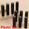 10/100pcs 2ML 3ML 5ML Black Portable Plastic Spray Bottle Perfume Bottle Atomizer Mini Sample Test Tube Thin PET Vials Wholesale