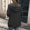Giacca Casual da Donna con Cappuccio, Maniche Lunghe, Vestibilità Larga e Tasche