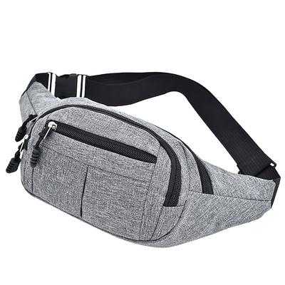 Men'S Breast Package Waterproof Outdoor Sports Bag Canvas Pouch Korean-Style Waist Bag Fanny Pouch Crossbody Male Banana Bag