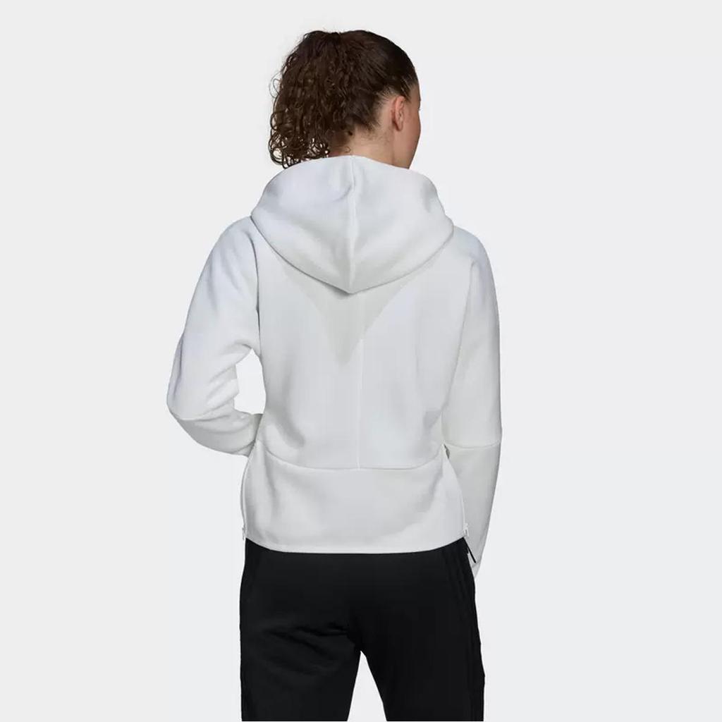 adidas Women's Z.N.E. X 007 James Bond White Hooded Track Jacket GN6814
