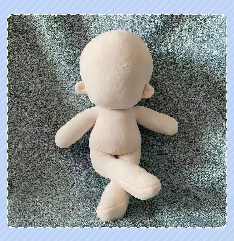 30cm Glatte Baumwollpuppe mit langen Beinen - Sternfigur, Nackte Puppe, Keine zusätzlichen Merkmale