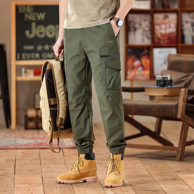 JEEP Men s American Retro Multi-Pocket Cargo Jogger Pants 2XL