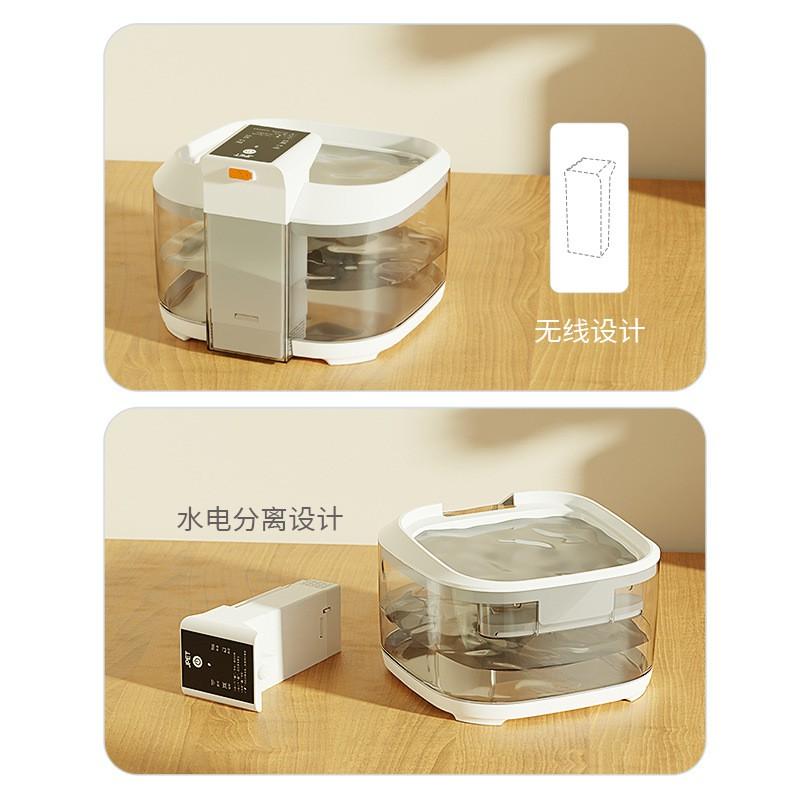 Large Capacity Rechargeable Pet Water Fountain Cats Dogs With Auto Circulation Filter USB Type-C Charging