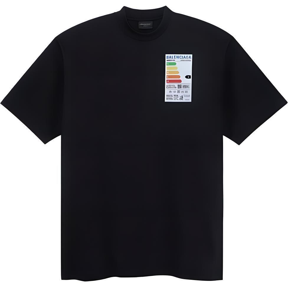 Balenciaga SS23 T Shirt Regular Fit Men's Black 739784TOVD71055
