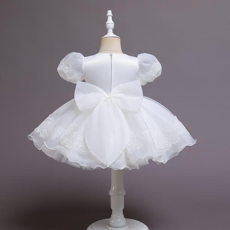 Popular Baby Girls' First Birthday & Wedding Flower Princess Dress for Piano Performance