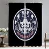 Curtains for Living Room Curtain for Room 2 Panel Hi Black Eye Partition Home Interior Curtains Shades Halloween Decoration