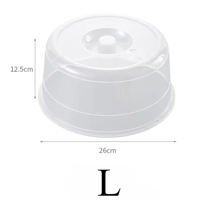 Large Microwave Splatter Cover Lid with Steam Vent Fresh Keeping Kitchen Stackable Sealing Disk Cover Universal Plate Bowl Cover