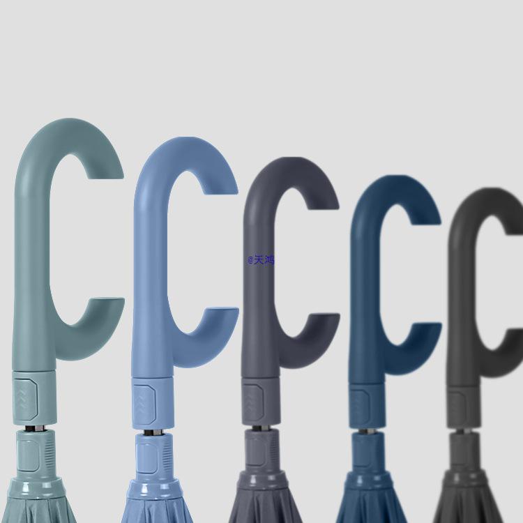 Extra-Large Windproof Reverse Umbrella: Long Handle, Dual-use for Sun and Rain, Ideal for Car Carry and Two People Use