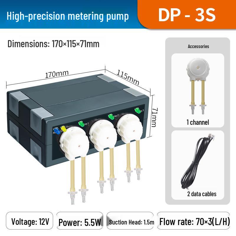 Jebao DP Serie Automatische Mehrkopf-Dosierpumpe für Aquarien-Korallenfütterung