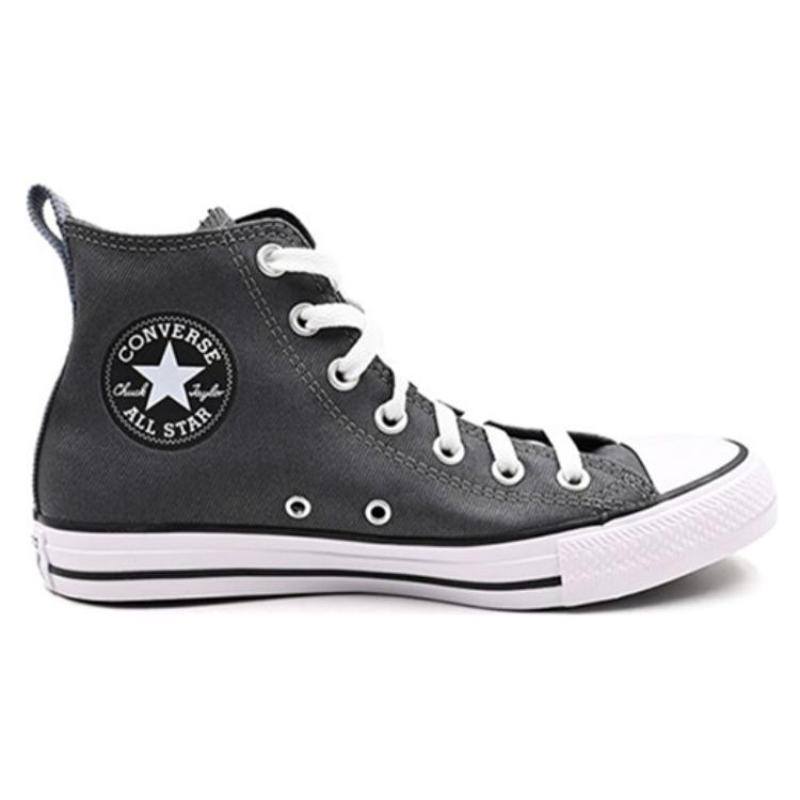 Converse Chuck Taylor All Star Simple Daily Wear Durable Breathable High-top Canvas Shoes Unisex Gray