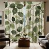 Piece Set High Definition Digital Printed Curtaingreen Leaf Branch Pattern Curtain Cross Border Commerce Designhome Curtains Made Of Polyester