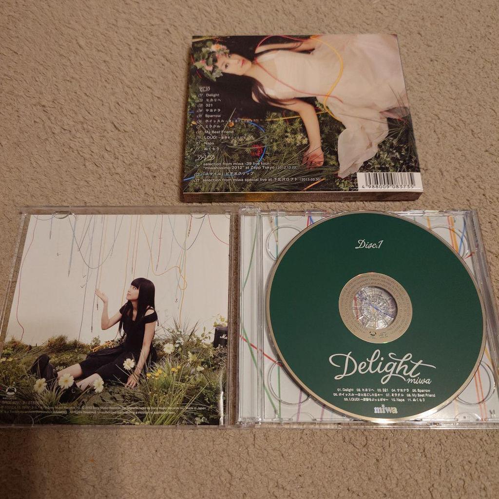 Used miwa Delight CD+DVD Album Miwa