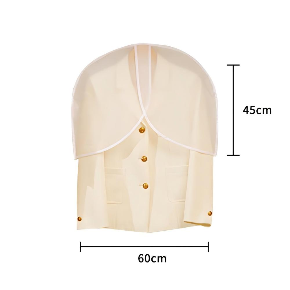 

Clothing Half Body Dust Cover 5PCS PEVA Waterproof Visible Home Wardrobe Hanging Clothes Shoulder Cover for Storage Organization 5PCS белый