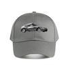 Collectible Die  Cast Silver Metallic Sports Car Baseball Cap Fashion Unisex Sunhat Womens Outdoor Sports Snapback Cap