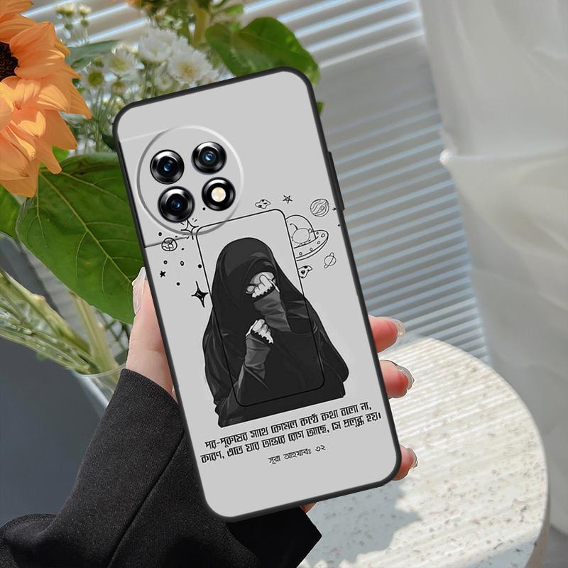 Muslim Islamic Hijab Gril Case For OnePlus 15 15R 12 12R 13T 13R 13 11 10 10R 10T 8T Nord 5 CE 2 3 4 Lite N20 N30 Cover