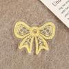 20pcs European Style Bowknot Applique DIY Accessory Material Mini Embroidery Patch Mesh Exquisite DIY Handmade Accessories