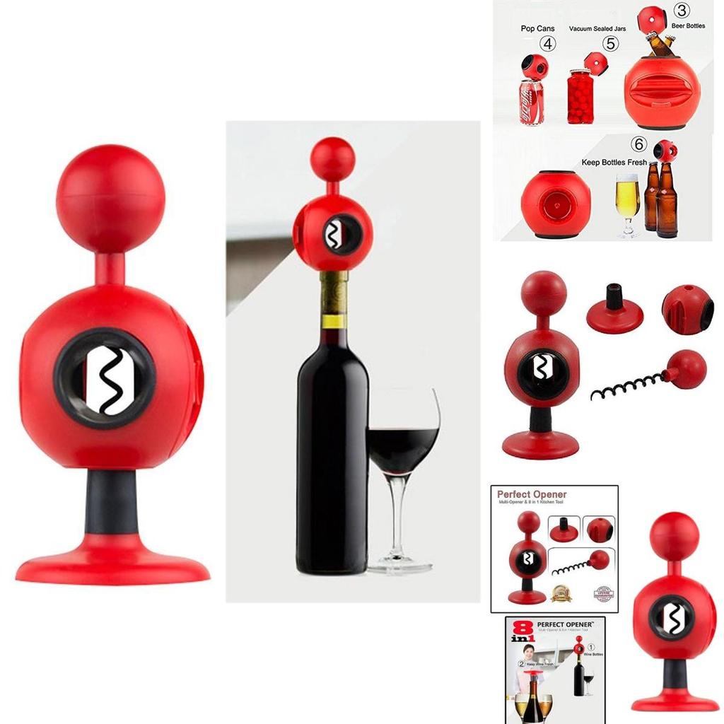 Multifunctionele Wijnopener voor Thuisgebruik met Kunststof Materiaal voor Rode en Oude Wijnflessen