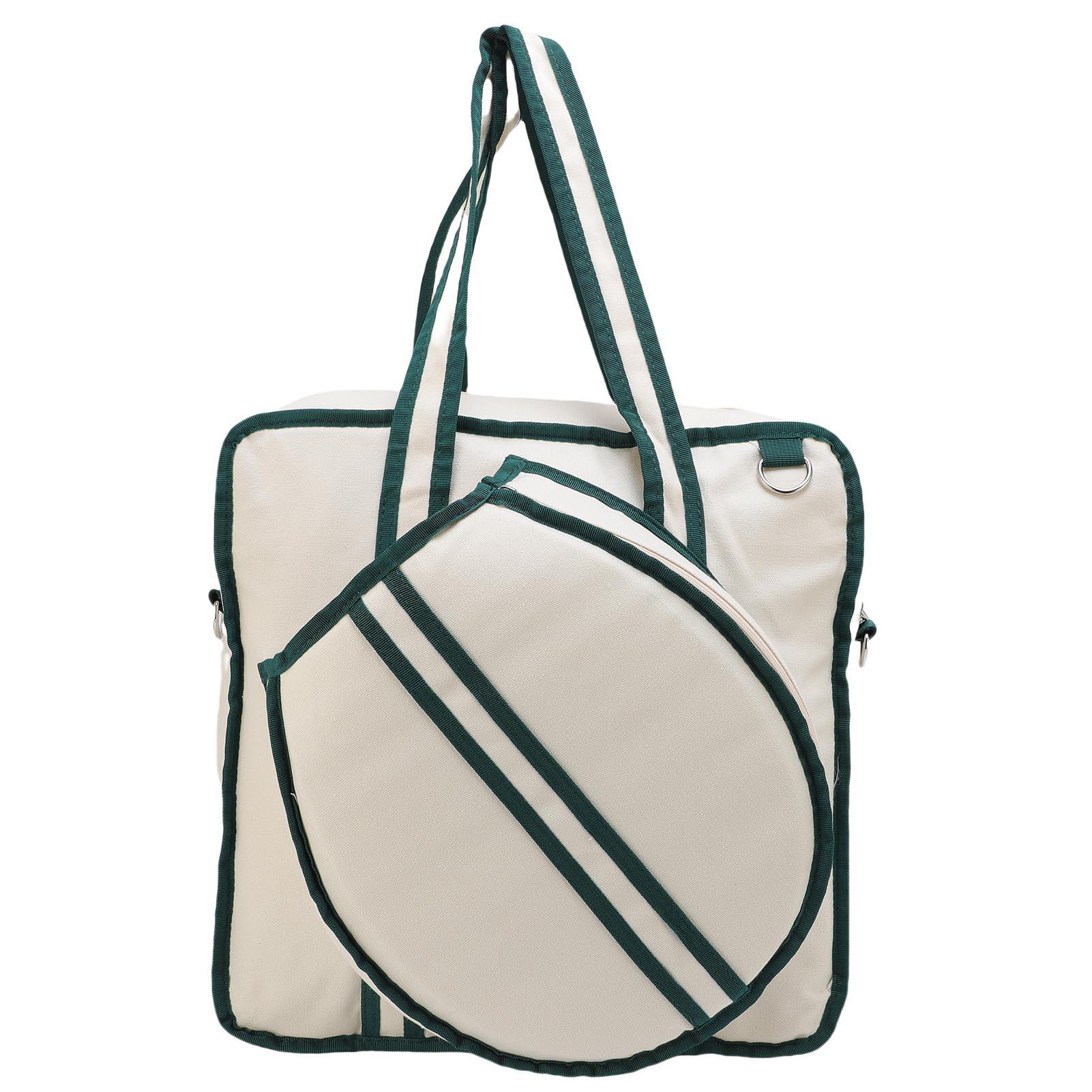 

Tennis Bag Large Capacity Tennis Racket Bag with Adjustable Shoulder Strap for Women Men Canvas