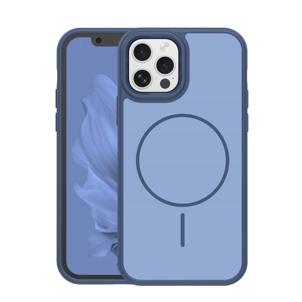 Nakładka Frame Thin Mag Do Iphone 12 / 12 Pro 6,1" Ciemnoniebieska