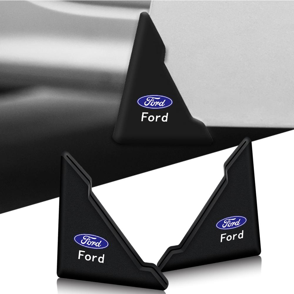 2Pcs/set Accessories Car Door Corner Sticker Rubber Anti-Collision Protector Cover For Ford Fiesta Mondeo Taurus ST Kuga Mustang