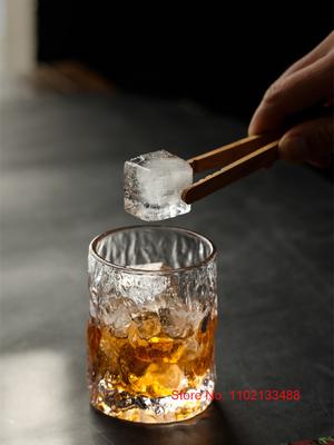 Tazza classica da whisky Giappone Aderia Design First Snow Bicchieri da whisky Vecchio stile Boccale da birra del ghiacciaio in cristallo EDO con base spessa e pesante