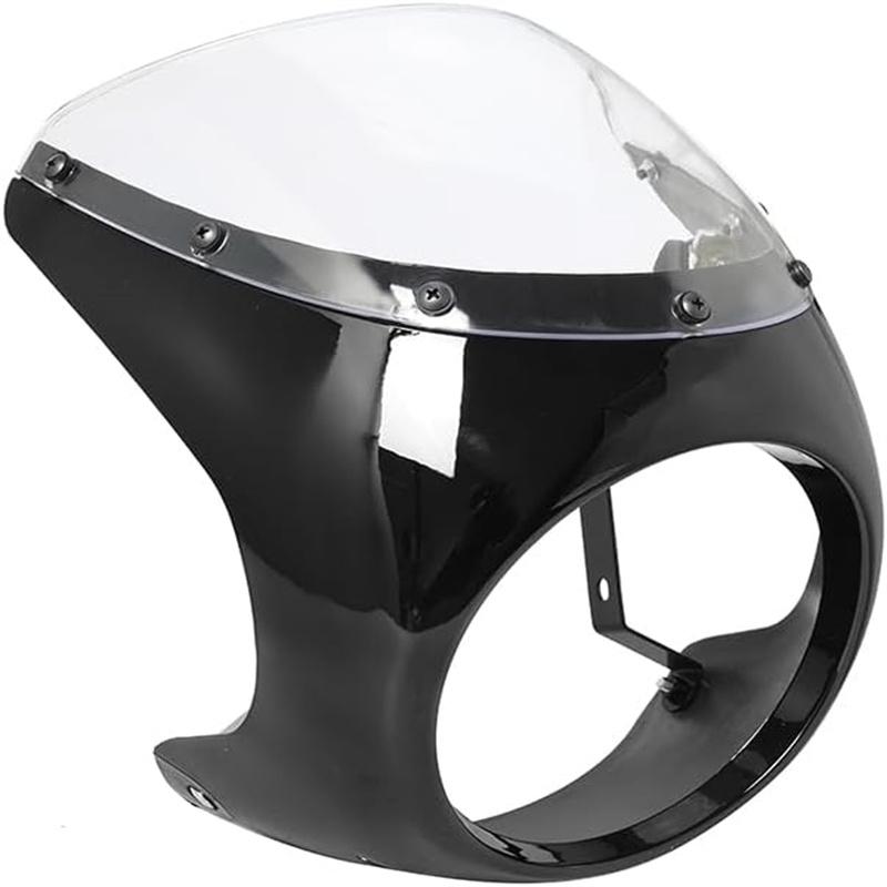 7 Inch Headlight Shade Fairing Motorcycle Front Headlight Cover Retro Waterproof Anti-fall Fairing Modification Accessories