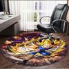 Dragon Ball Print Round Rug, Washable Floor Carpet, For Entryway Dorm Laundry Room Office Study, Home Decor Birthday Christmas Gift